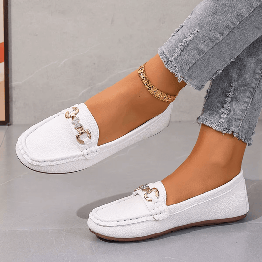 Mokasyny z łańcuszkiem Leona Luxe