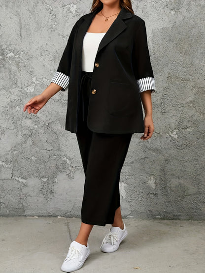 Marlena - Elegancki Zestaw z Blazerem