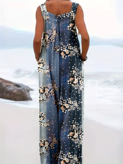 Amelia - Kombinezon Kwiatowy Plus Size