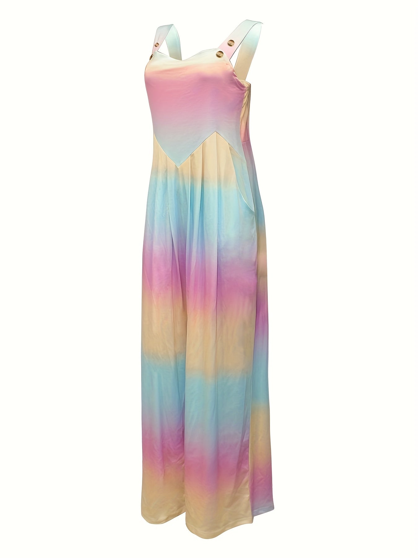Patrycja - Kombinezon Tie-Dye Pasiasty