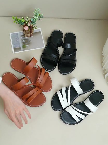 Kasztina – Plecione Kasztanowe Sandały