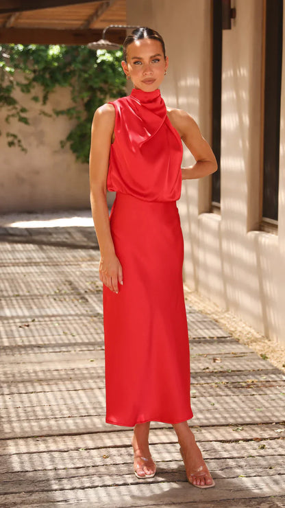 Sukienka midi Amara Satin Couture