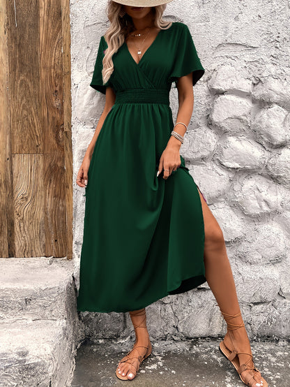 Sukienka Plus Size z Marszczeniem w Talii – Wiktoria