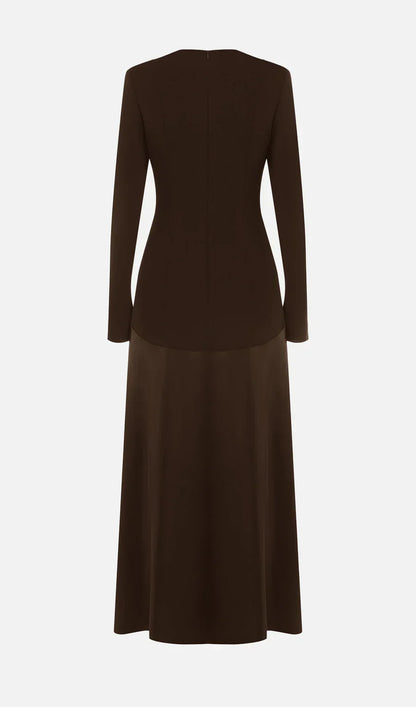 Satynowa sukienka maxi Leah