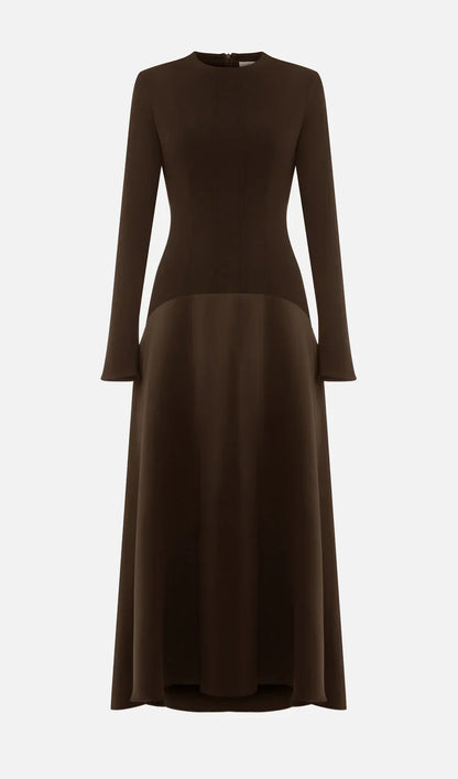 Satynowa sukienka maxi Leah
