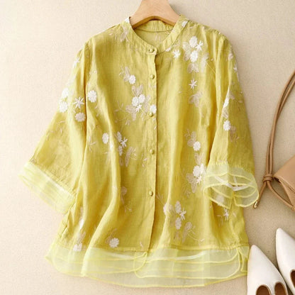 Lniana bluzka Laurienne