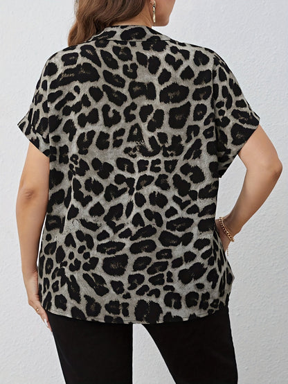 Barbara – Bluzka Plus Size W Lamparcie Wzory
