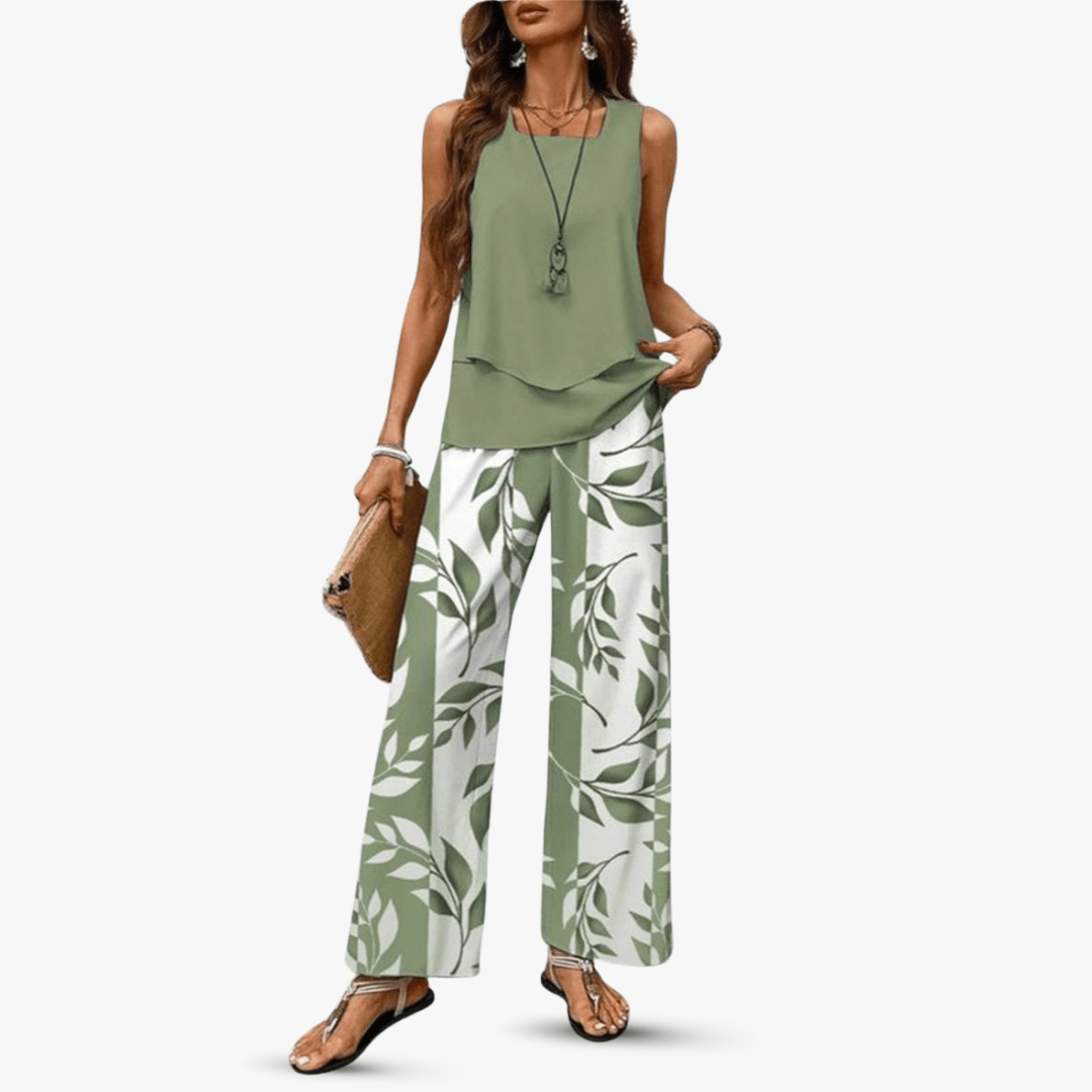 Letni komplet Solène bez rękawów