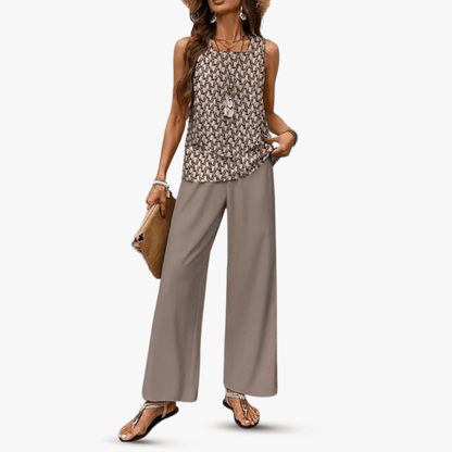 Letni komplet Solène bez rękawów