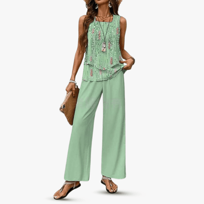 Letni komplet Solène bez rękawów