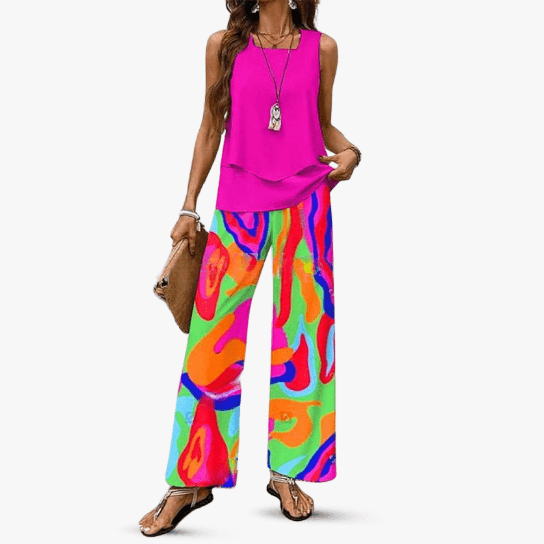 Letni komplet Solène bez rękawów