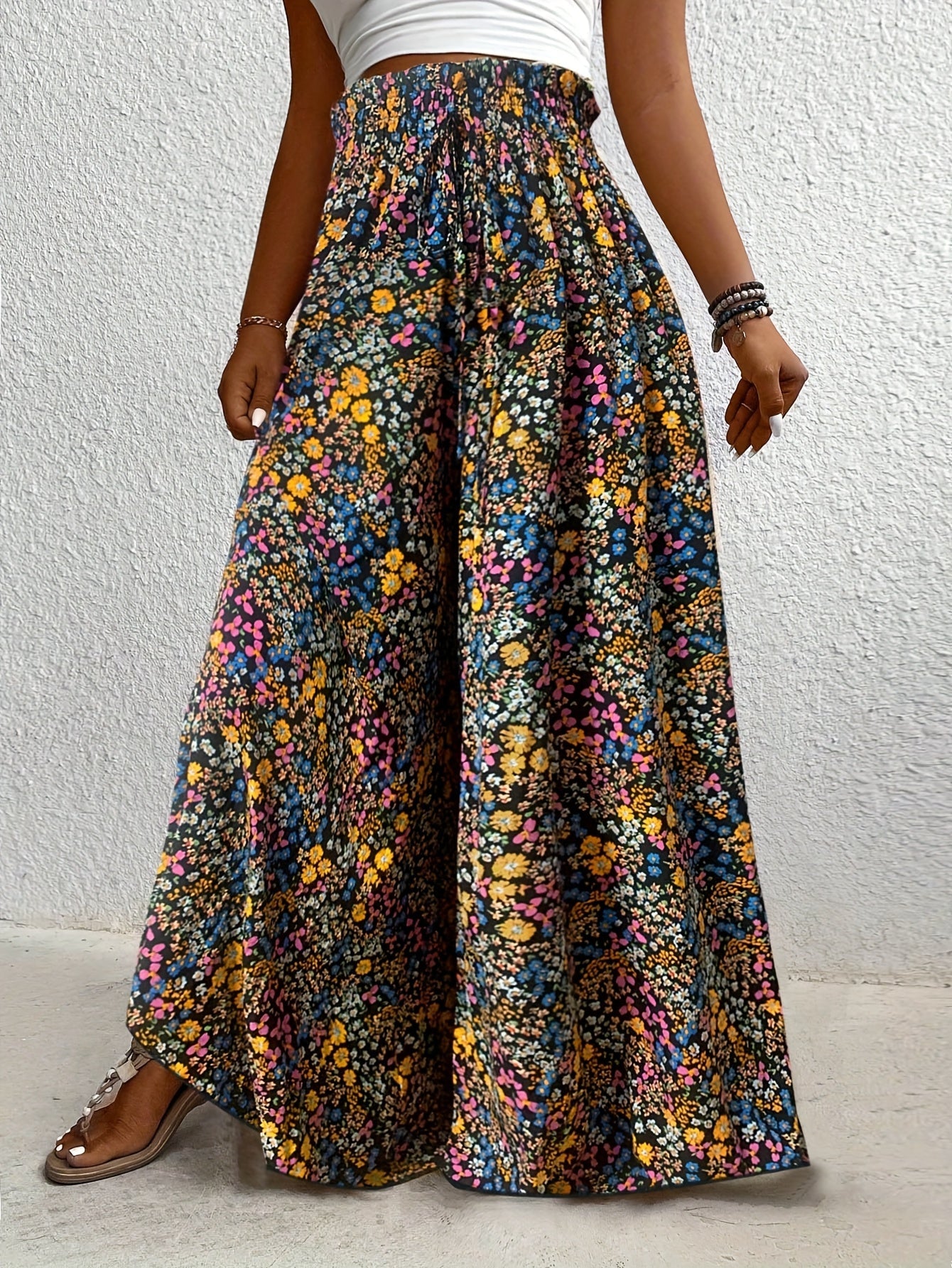 Kwiatina – Wyszczuplające Kwiatowe Spodnie