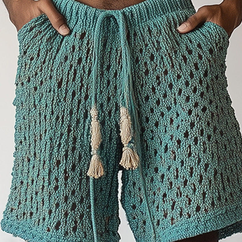 Męska, tkana, casualowa, plażowa Spodenki