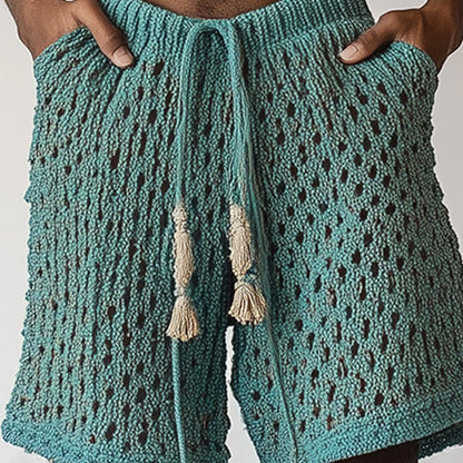 Męska, tkana, casualowa, plażowa Spodenki