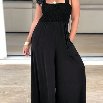 Eliza - Kombinezon Off-Shoulder z Kieszeniami