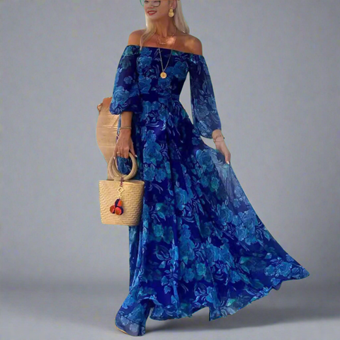 Lieberta | Długa sukienka w kwiaty z urokiem boho