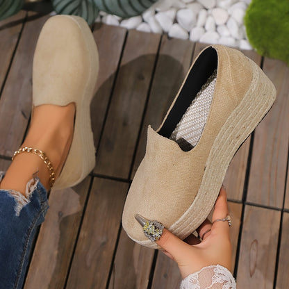 Płócienne wsuwane buty Marla