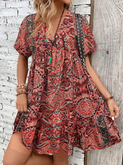 Cecylia – Sukienka Plus Size Z Falbanką