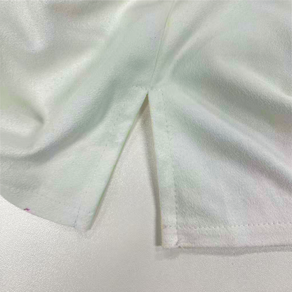Męska klasyczna amerykańska koszulka z krótkim rękawem i kołnierzykiem henley vintage, zamszowa