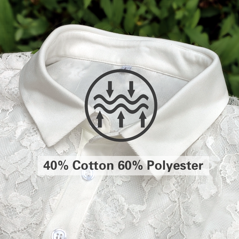 Męska koszula z jednolitym kolorem Koszulka polo z koronkowymi klapami i krótkim rękawem, casualowa