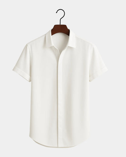 Marek – Biała koszula lniana