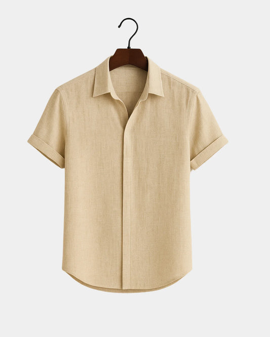 Marek – Koszula lniana khaki