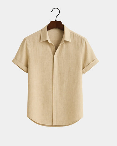 Marek – Koszula lniana khaki