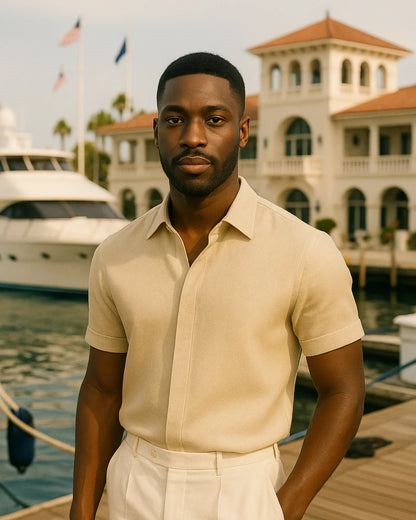 Marek – Koszula lniana khaki