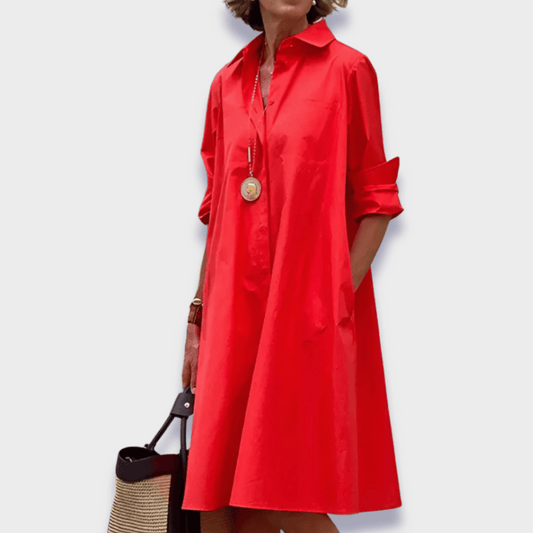 Bettina | Swobodna elegancka sukienka polo