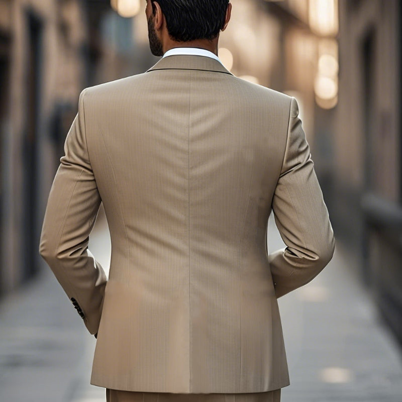 Męska koszulka casualowa z oddychającej bawełny, z wyciętymi klapami, pojedyncza Marynarka Slim Fit z krótkim rękawem i dekoltem w serek