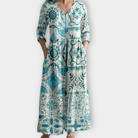 Xaviera | Sukienka boho maxi wykonana z miękkiej, najwyższej jakości tkaniny