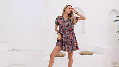 Ania / Sukienka Wzór Paisley
