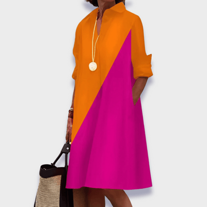 Bettina | Swobodna elegancka sukienka polo