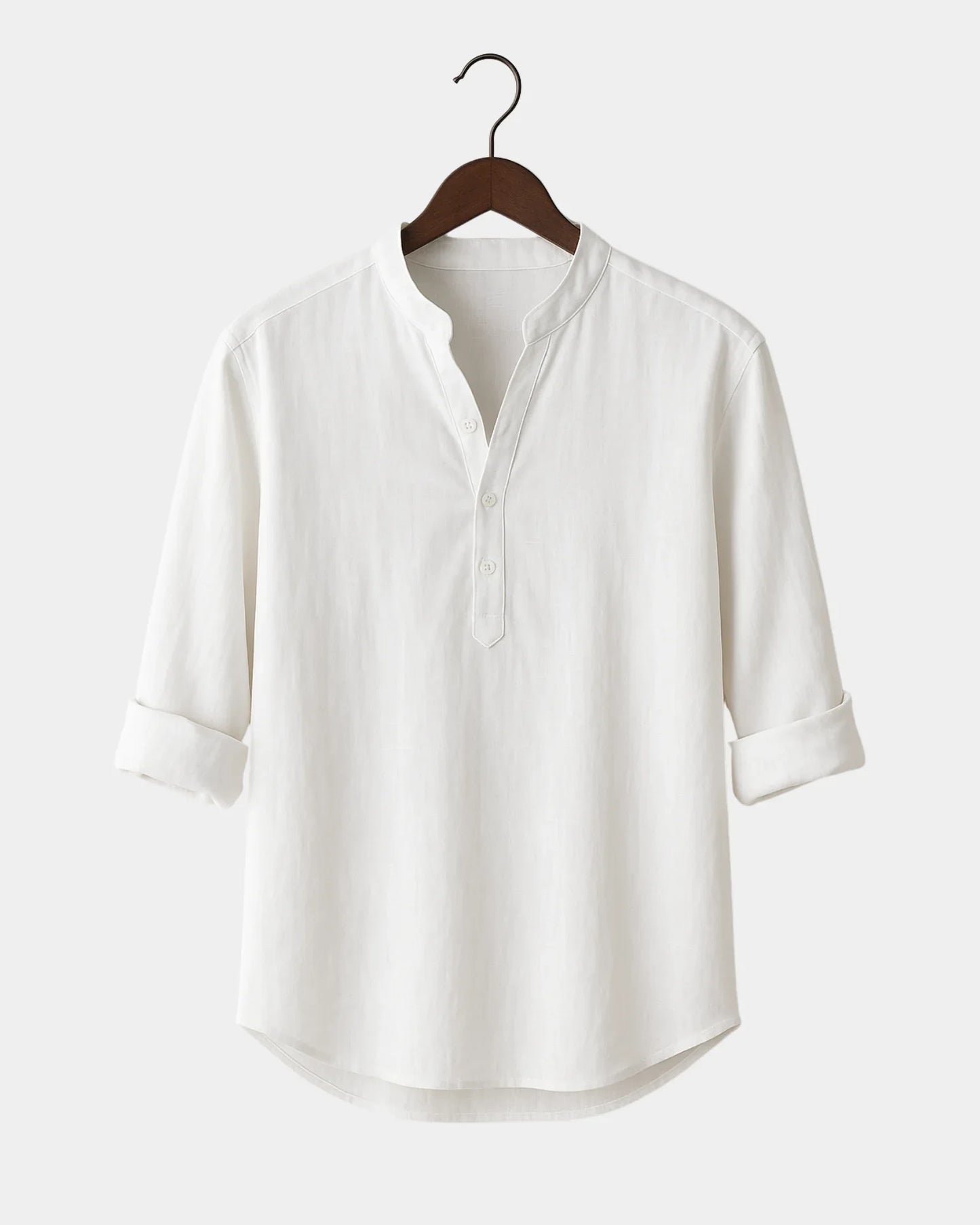 Maksym – Biała Koszula z Lnu