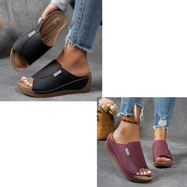 Klementyna | Wygodne klapki z podparciem łuku stopy