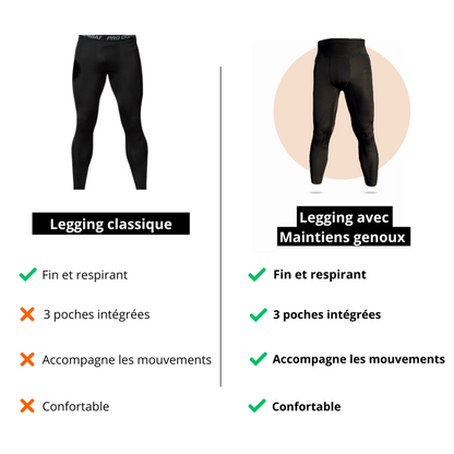 Wioletta / Legginsy do biegania z delikatnym wsparciem kolan
