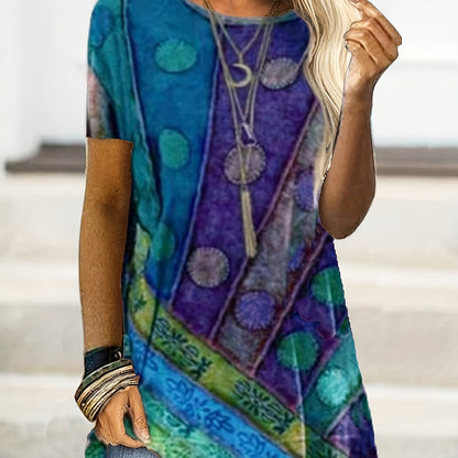 Helena – Plus Size Boho Top Z Kwiatami