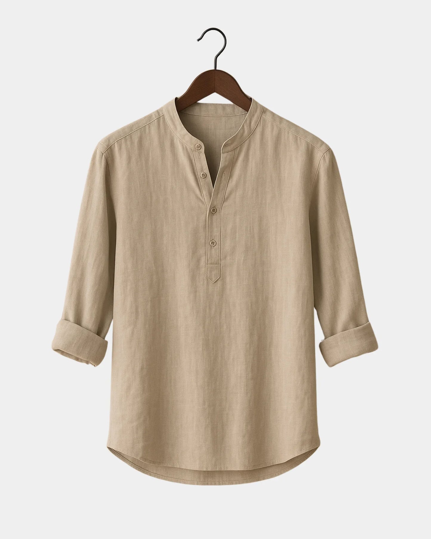 Marek – Lniana Koszula Khaki