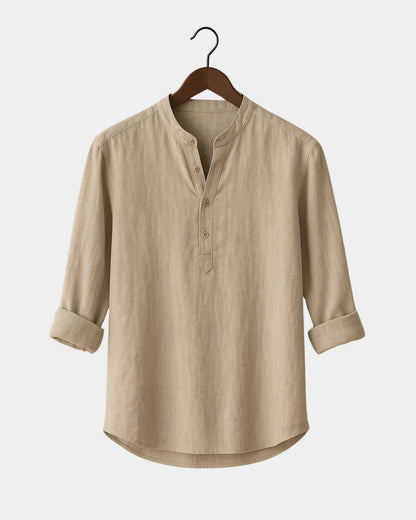 Marek – Lniana Koszula Khaki