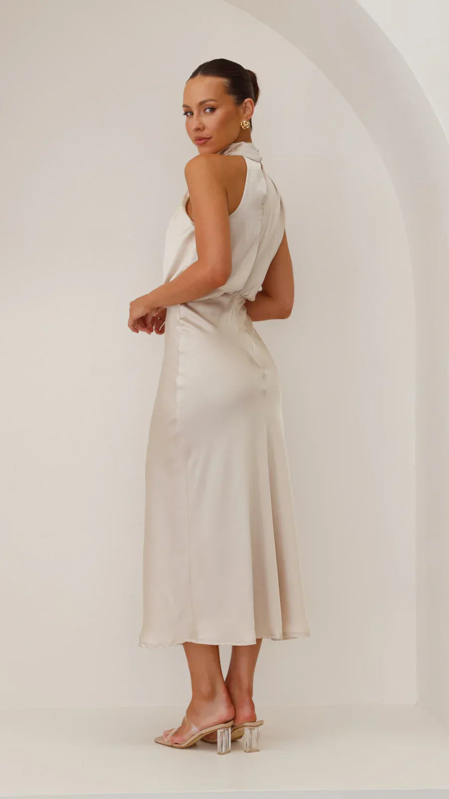 Sukienka midi Amara Satin Couture