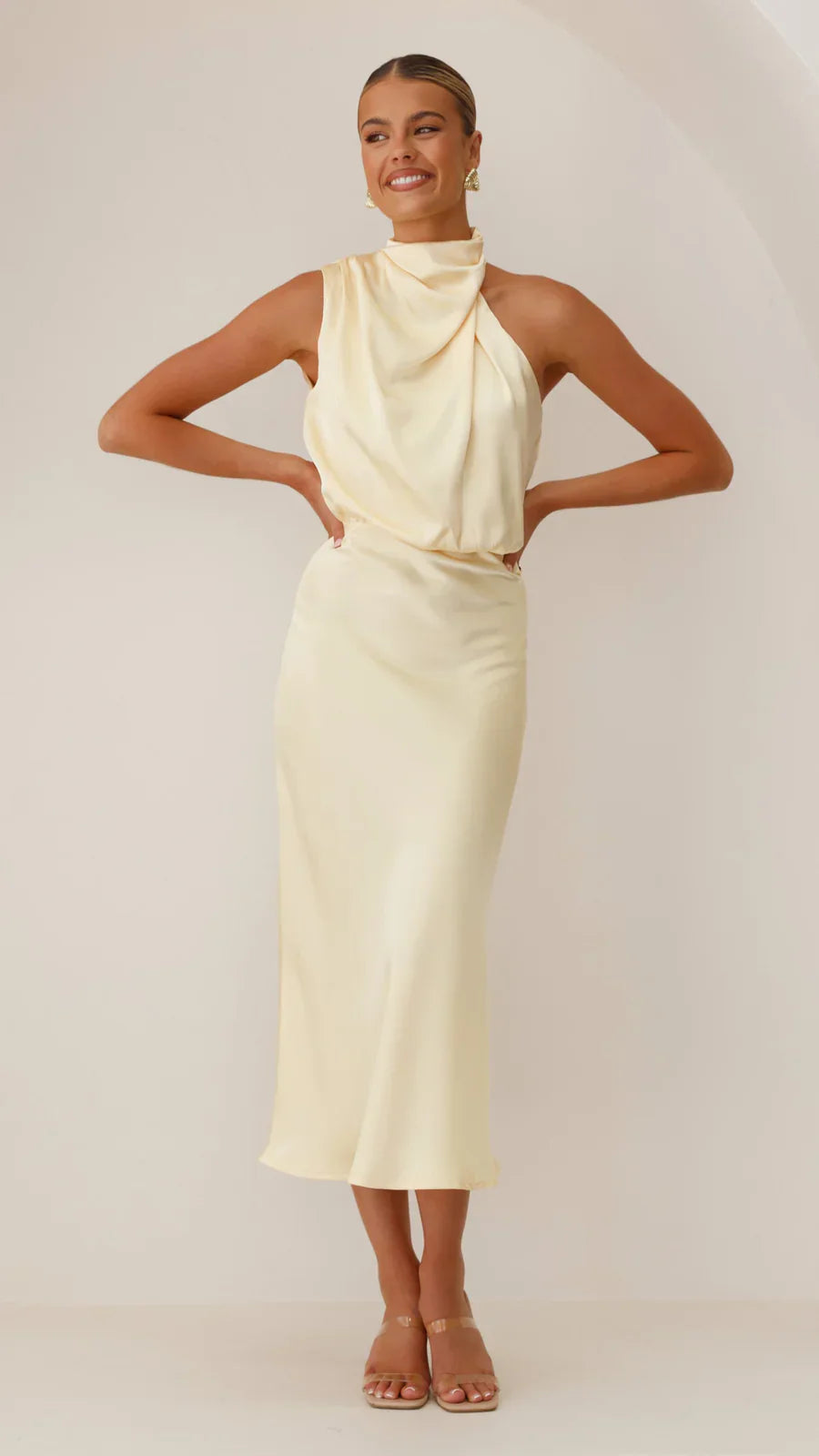 Sukienka midi Amara Satin Couture