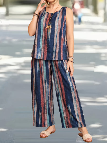 Klaudia - Elegancki Bezrękawnikowy Garnitur