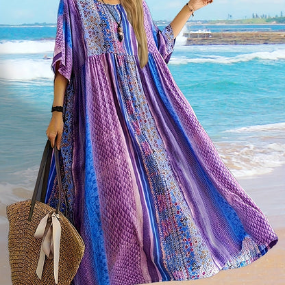 Honorata – Sukienka Maxi W Plemiennym Stylu