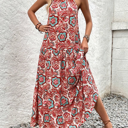 Natalia – Sukienka Halter Z Falbanką