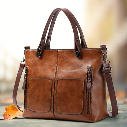 Rebecca | Skórzana torebka na ramię w stylu vintage