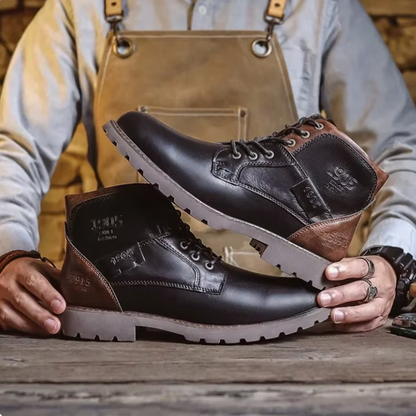 Aaron | Skórzane buty w stylu vintage