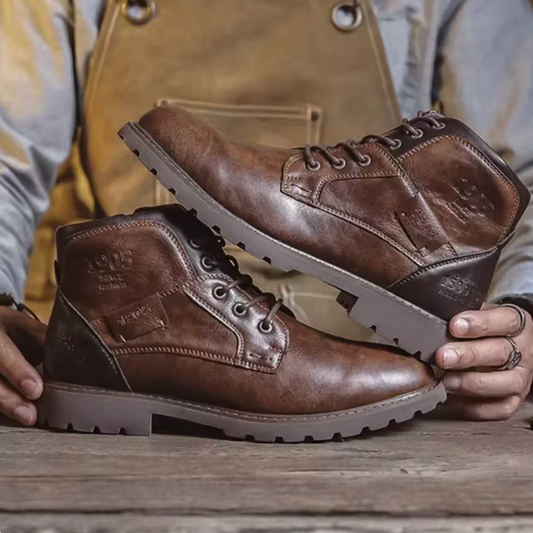 Aaron | Skórzane buty w stylu vintage