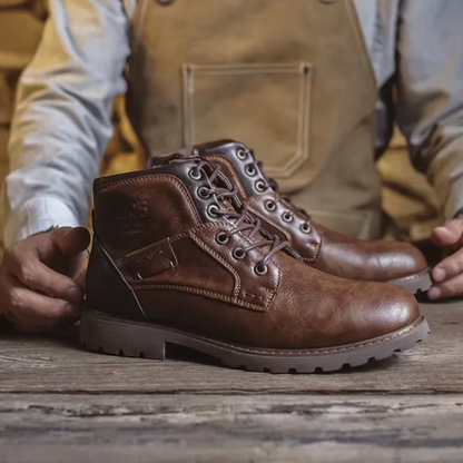 Aaron | Skórzane buty w stylu vintage