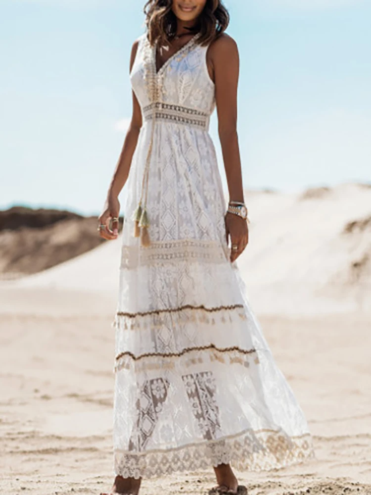Nina | Luksusowa sukienka w stylu boho (prawie wyprzedana)