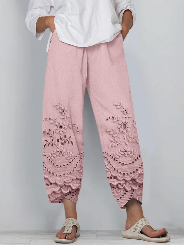 Żaneta – Legginsy z nadrukiem inspirowanym koronką
